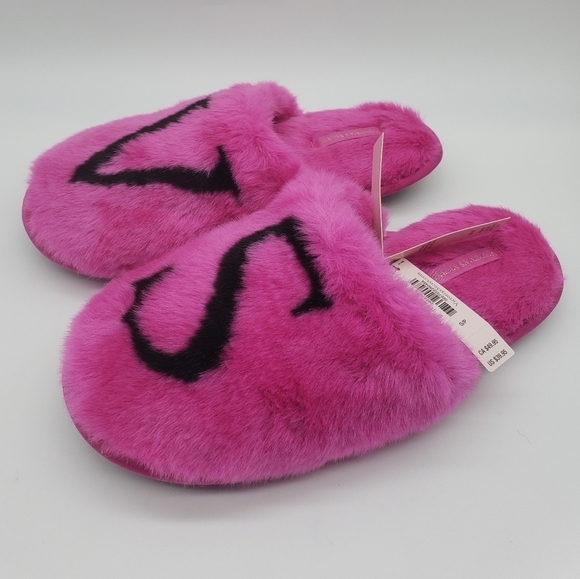 377- Victoria's Secret Slippers Pink Color Size Small NWT - Picture 2 of 9
